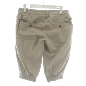 GALLIANO ジョッパー クロップドパンツ ひざ丈 裾リブ 26/40 ベージュ /XZ GY57