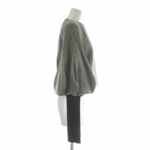 STELLA McCARTNEY ノーカラージャケット アウター ウール カシミヤ混 ショート丈 バルーンスリーブ 袖レイヤード 38 M