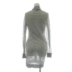 BALENCIAGA 旧タグ カーディガン 薄手 長袖 ロング ボウタイ 36 グレー /XZ GY57