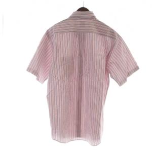 Brooks Brothers ボタンダウンシャツ 半袖 ロゴ ストライプ L マルチカラー GY60 /MQ
