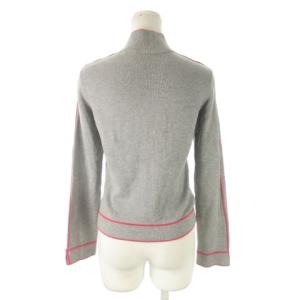 A/X ARMANI EXCHANGE カーディガン S グレー ピンク 長袖 スタンドカラー パイピングデザイン /CK15 GY60