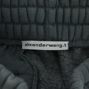 alexanderwang パンツ スウェット イージー 裏起毛 ロゴ プリント XS グレー /XZ GY60