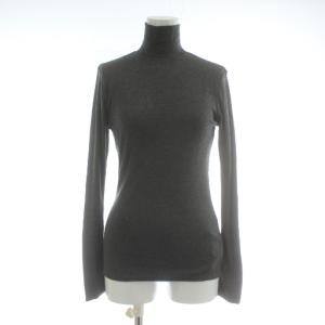 ニット セータ ウール混 長袖 タートルネック 2 グレー 無地 153-17410 /XZ GY60