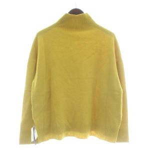UNTITLED ニット セーター ウール カシミヤ混 2 黄色 イエロー プルオーバー ハイネック /XZ GY60