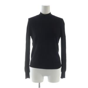 ニット カットソー 長袖 ハイネック S 黒 ブラック /KW GY60