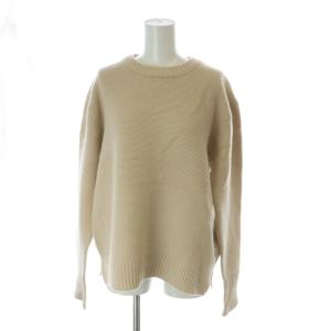 ニット セーター プルオーバー 長袖 ウール 38 ベージュ /KW GY60