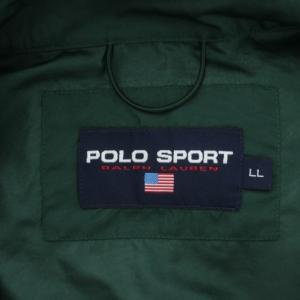 POLO SPORT ジップアップベスト LL 緑 グリーン 袖着脱可能 2WAY /PP GY60