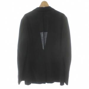 Calvin Klein テーラードジャケット 麻 リネン XL 黒 ブラック /PP GY60