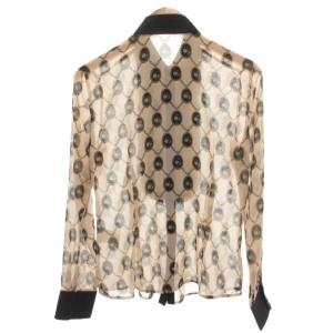 NARA CAMICIE 2点 まとめ ブラウス 長袖 ノースリーブ 総柄 ベージュ 3 2 黒 ブラック /NLGY60