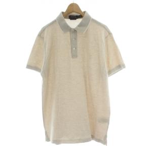 ポロシャツ L ベージュ 半袖 ポロカラー 無地 /PP GY60