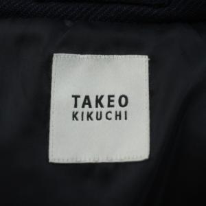 TAKEO KIKUCHI ジャケット コート 4 ネイビー 紺色 キルティング柄 レギュラーカラー 長袖 /PP GY60