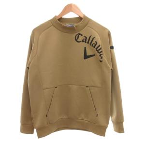 美品 トレーナー カットソー 長袖 ロゴプリント L 茶 ブラウン /NL GY59