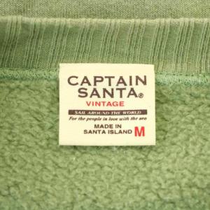 CAPTAIN SANTA スウェット トレーナー 長袖 サンタ ロゴ M 緑 グリーン /LP GY58