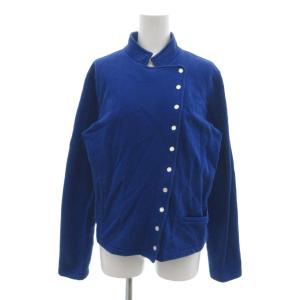 ジャケット 3 青 ブルー スタンドカラー 長袖 アシンメトリーボタン /NU GY59