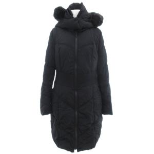 美品 ダウンコート ジャケット M 黒 ブラック ファー付きフード /RG GY59