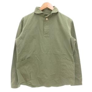 プルオーバー リップストップシャツ 長袖 カジュアル コットン L カーキ LS-3M2 /GV GY59