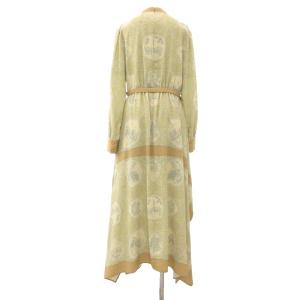 Ameri VINTAGE スカーフ ドレス ワンピース M イエローベージュ系