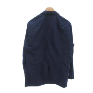 UMBRO タグ付き テイラードシャワージャケット L シングル 裏地メッシュ ラインデザイン 紺 ネイビー UMULJC30