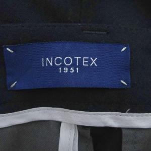 INCOTEX テーパードパンツ 七分丈 40 L 黒 ブラック /SM25 GY58