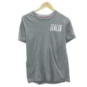 Tシャツ カットソー グレー 半袖 ラウンドネック /SM52 GY58