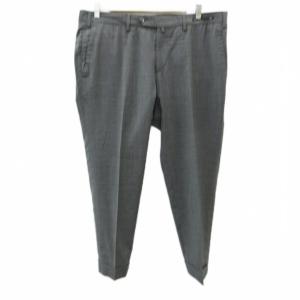 EVO FIT スラックスパンツ 52 XL グレー 無地 ロールアップ アンクル丈 /YS34 GY58