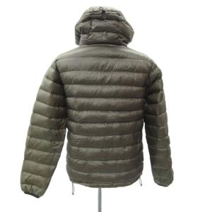 Eddie Bauer EddieBauer ダウンジャケット ミドル丈 S カーキ フード付き 無地 /SY48 GY58