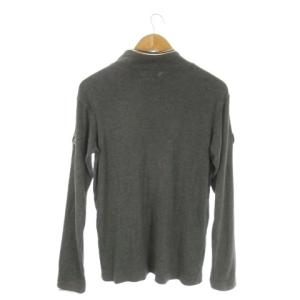 SINA COVA SINACOVA 長袖Tシャツ M グレー ワッペン モックネック 長袖 /CK15 GY58
