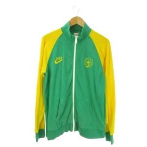 ジャケット ジップアップ パイル XL グリーン イエロー