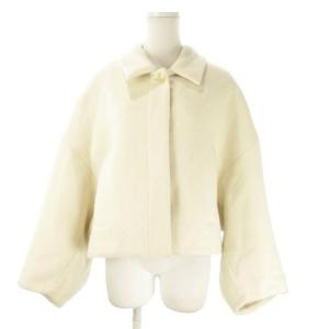 ショートコート F 白 ホワイト 長袖 レギュラーカラー ワイドスリーブ SWFJ234005 /AO2