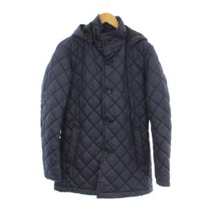 キルティングジャケット M ネイビー キルティング フード付き 長袖 /LP GY58