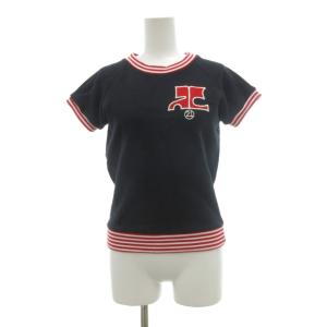 スウェット 38 紺 ネイビー 赤 白 ホワイト 半袖 ロゴ刺繍 /SX GY60