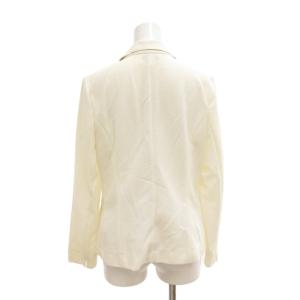 HANAE MORI プリマティーボハナエモリスポーツ テーラードジャケット 38 背抜き シングル 白 ホワイト  /AE
