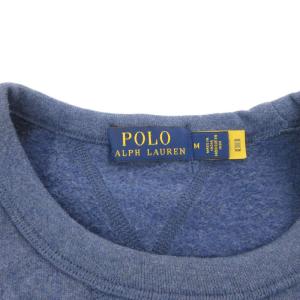 POLO RALPH LAUREN トレーナー スウェット 長袖 ポニー刺繍 裏起毛 M 青 ブルー /GV GY60