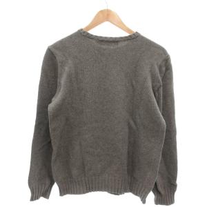 Polo by Ralph Lauren ニット セーター クルーネック ロゴポニー刺繍 長袖 XS グレー /YJ GY60