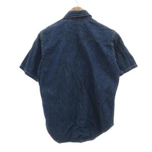 Levi's RED TAB デニムシャツ S インディゴブルー 半袖 ウエスタンヨーク フラップポケット /NU GY58