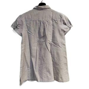 BURBERRY LONDON シャツ ストライプ 灰 グレー 36 GY58