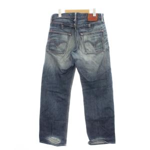 Levi's クラシックリーバイス デニムパンツ 30 ブルー ピンクステッチ ダメージ加工