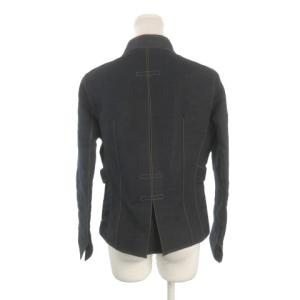 LANVIN COLLECTION ジャケット デニム ジップアップ スタンドカラー 紺 ネイビー /AH7 GY58