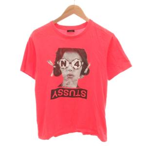 Tシャツ カットソー M ピンク 半袖 グラフィックプリント ラウンドネック /HW GY58