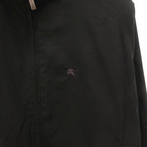 BURBERRY GOLF ジャケット ブルゾン ホースロゴ刺繍 ノバチェック切替 L 黒 ブラック /FF GY58