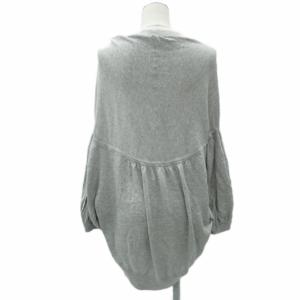 TSUMORI CHISATO ニットカーディガン 2 M グレー Vネック 七分袖 /HO26 GY61