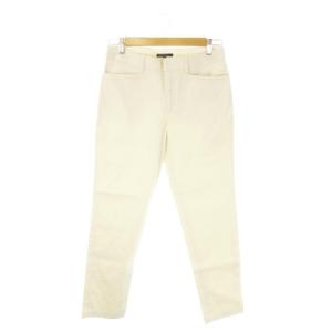 パンツ 麻 リネン 38 生成り エクリュ 無地 テーパード スラッシュポケット /CK38 GY61