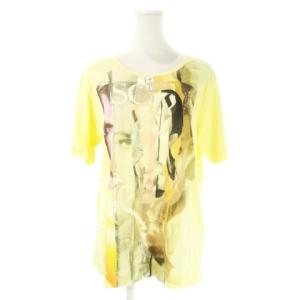 SPORT Tシャツ M 黄 イエロー グラフィックプリント ラウンドネック 半袖 /CK25 GY61