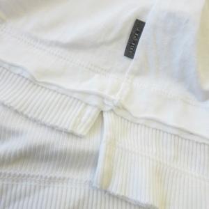 DIESEL 長袖Tシャツ XL 白 ホワイト 無地 ラウンドネック 長袖 裾リブ /AO23 GY61