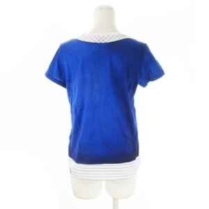 Paul by PAUL SMITH Tシャツ M 青 ブルー 半袖 重ね着風プリント /CK35 GY61