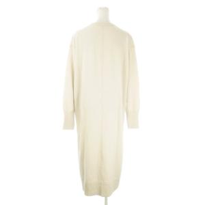 23区 ニットワンピース ウール 38 ライトベージュ 長袖 ラウンドネック 無地 /AO22 GY61