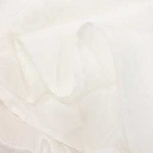 Viaggio Blu フレアスカート オーガンジー生地 1 白 ホワイト シアー Aライン 切り裾切り替え /AH30 GY61