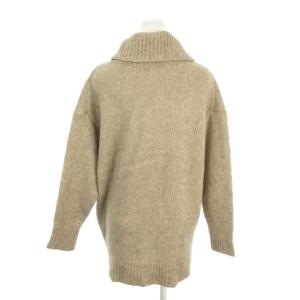 23区 セーター ウール 46 茶 ブラウン ベージュ タートルネック 長袖 オーバーサイズ /AH22 GY61