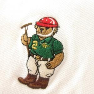 POLO RALPH LAUREN ポロシャツ XXL 白 ホワイト ポロベア クマ刺繍 ポロカラー 半袖 /AH17 GY61
