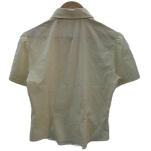miumiu シャツ ブラウス 38 M クリーム色 半袖 /SM84 GY61